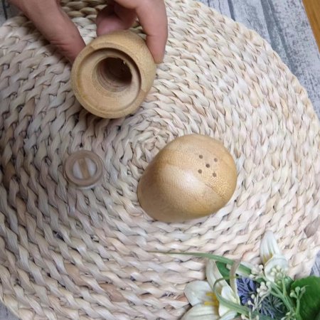 Ручной мельницы для перца и соли из бамбука фото
