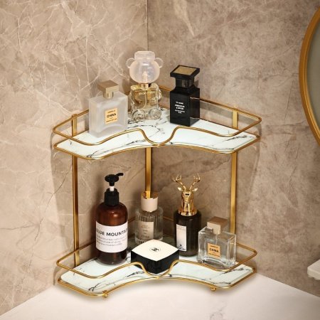 Угловая полка для ванной комнаты фото