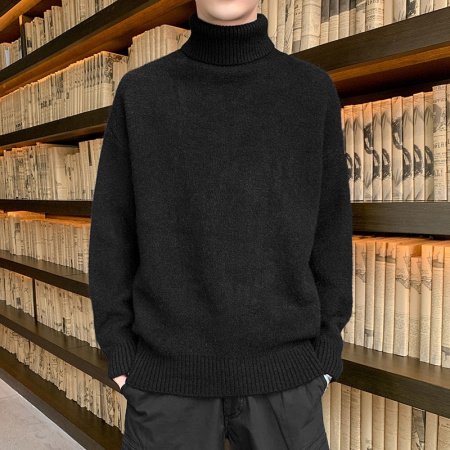 Мужской теплый свитер с начесом 2022 фото