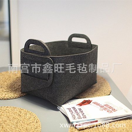 Многофункциональная складная корзина для хранения из войлока фотография