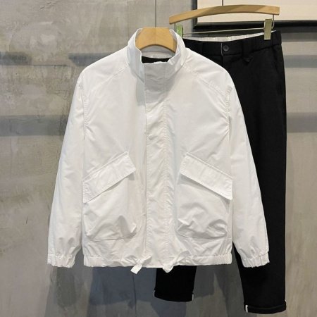 Мужская куртка в стиле хипстер с высоким воротником фото