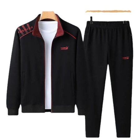 Мужской спортивный костюм с длинными штанами и свитшотом фото