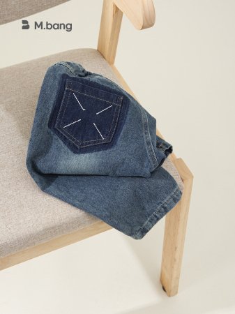 Детские джинсы с карманами в стиле ханбок для мальчиков изображение