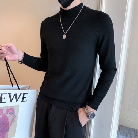 Мужской свитер с высоким воротником изображение