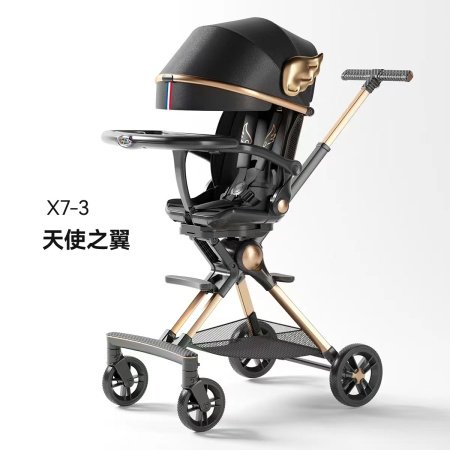 Playkids普洛可遛娃婴幼儿可躺可换向高景观轻便推车一键折叠X6X7 фотография