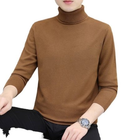 Мужской свитер с высоким воротником фото