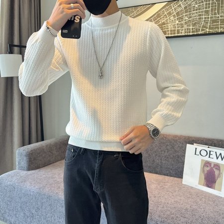 Мужской свитер с высоким воротником фото