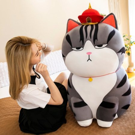 Мягкая игрушка кота для детей фотография