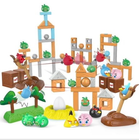 Набор игрушек сцены Angry Birds фото
