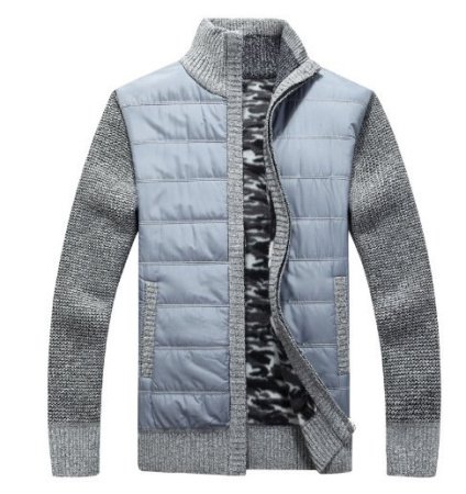 Мужская зимняя толстовка с капюшоном и клетчатым узором фото