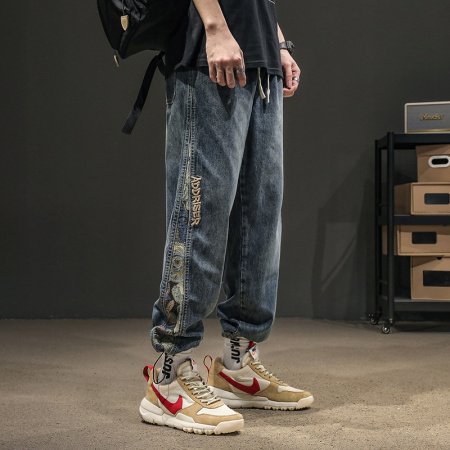 Джинсы мужские 2024 новинка весна-осень изображение