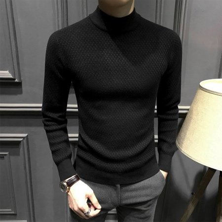 Мужской свитер с высоким воротником изображение
