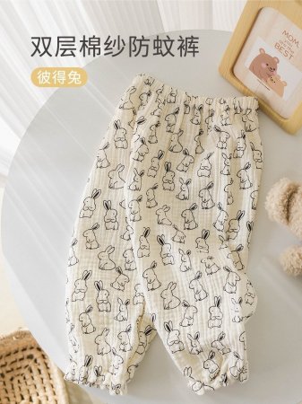 Летние детские штаны из марли фото