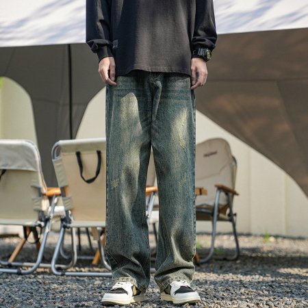 Мужские джинсы в стиле Гонконга фото