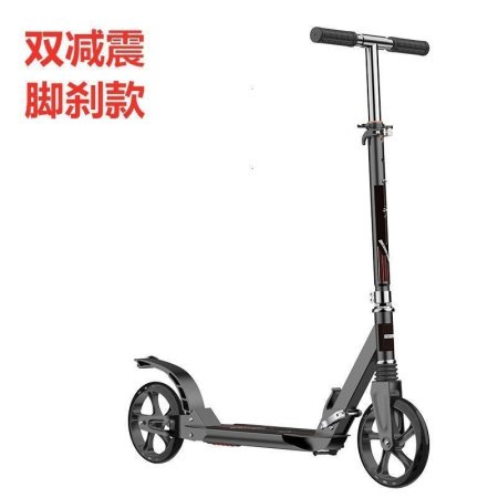 Детский самокат с большими колесами изображение