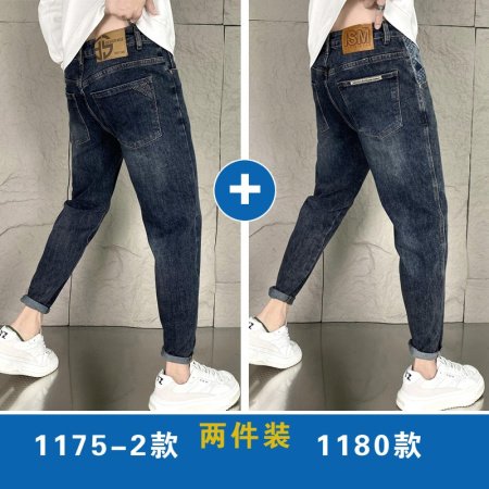 Джинсы мужские 2024 весна-осень узкие свободные джинсы в американском стиле фотография