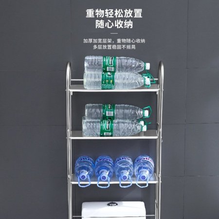 Многоуровневая полка для ванной комнаты из нержавеющей стали изображение