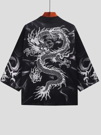 Китайская традиционная одежда с рисунком волны и карпа фотография