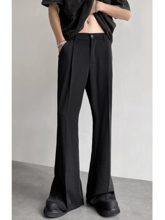 Мужские брюки с разрезом на костюме изображение