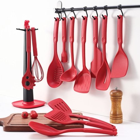 Набор кухонных принадлежностей из нержавеющей стали фотография