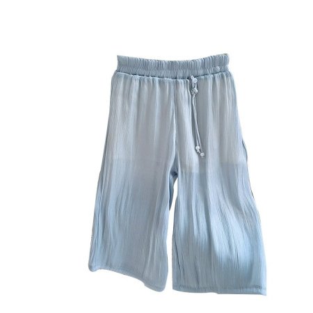 Детские широкие летние брюки для девочек фото