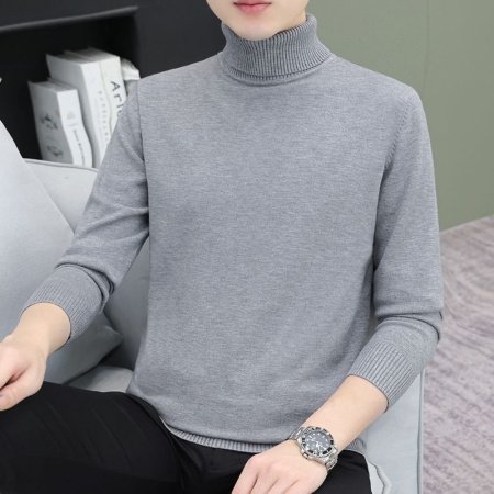 Мужской свитер с высоким воротником фото