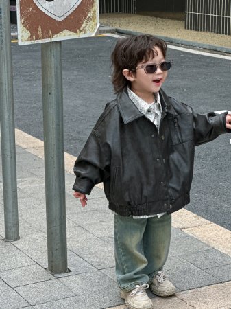 Детская куртка 2024 новой весны для мальчиков фотография