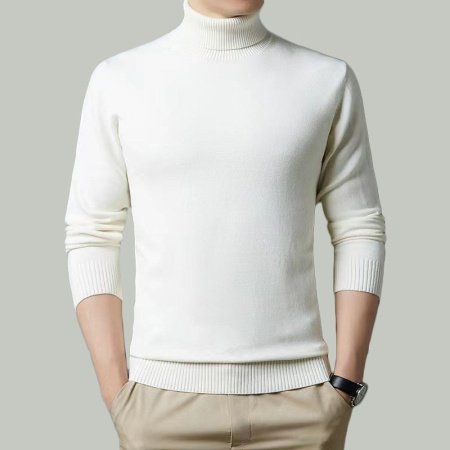 Мужской свитер с высоким воротником изображение