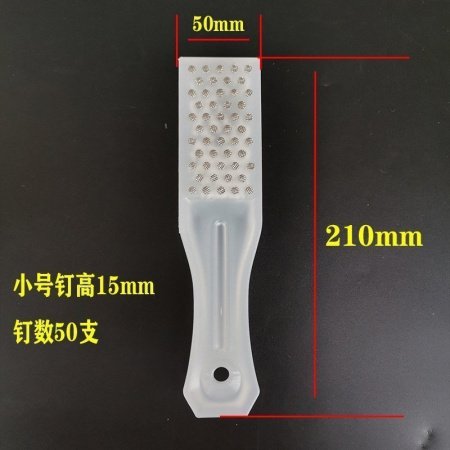 Рыбная чешуя из нержавеющей стали с пластиковой ручкой изображение