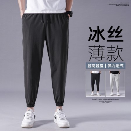 Мужские летние брюки из легкого льняного материала фотография