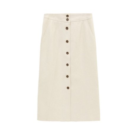 Шерстяная юбка с разрезом 2023 фотография