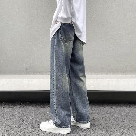 Джинсы мужские 2024 осенние новинки изображение