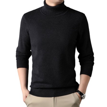 Мужской свитер с высоким воротником осенне-зимней коллекции 2024 изображение