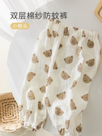 Летние детские штаны из марли фото