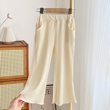 Детские летние брюки с широкими штанинами фотография