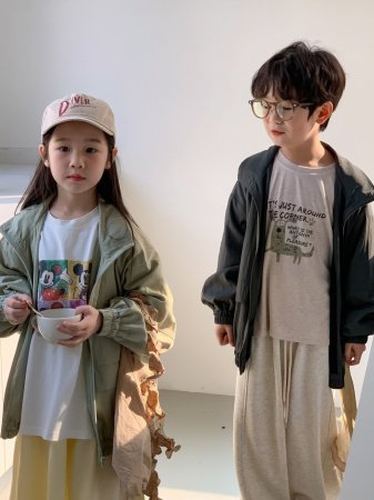 Детская куртка 2024 весна для мальчиков и девочек фотография