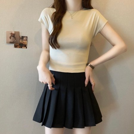 Футболка с коротким рукавом 2024 лето женская фото