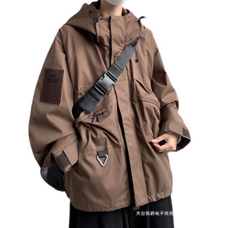 Мужская трехв одная ветровка с капюшоном изображение