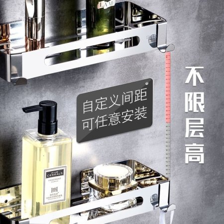 Угловая полка для ванной комнаты из нержавеющей стали фотография