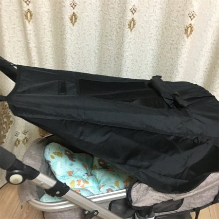 Защитный навес для двойной детской коляски изображение