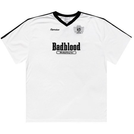 Женская футболка Badblood с вышивкой V-образным вырезом изображение