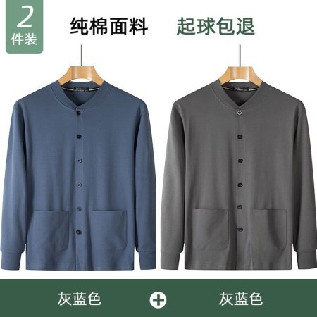 Мужская хлопковая футболка с длинным рукавом для пожилых фотография