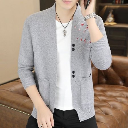 Мужская кардиган с вышивкой фотография