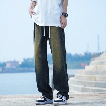 NASA мужские джинсы весна-осень 2024 фото