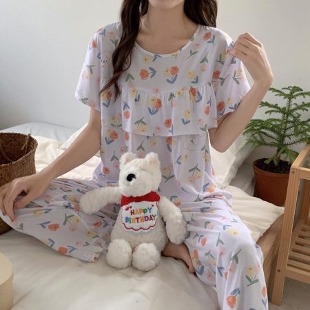 Летний женский пижамный костюм фотография