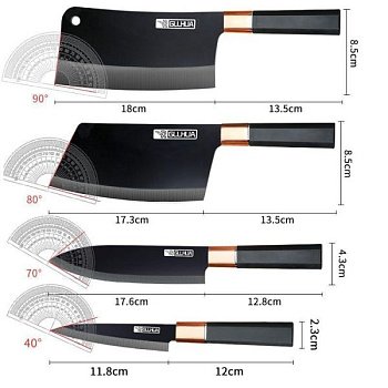 Набор ножей и кухонных принадлежностей изображение