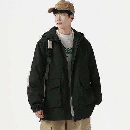 Мужская ветровка с капюшоном 2023 фотография