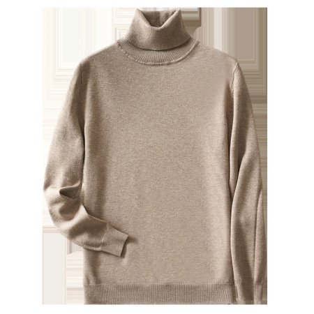 Мужской свитер с высоким воротником и большим размером фото