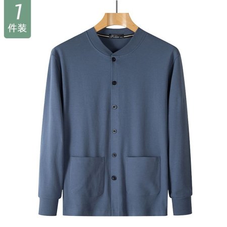 Мужская хлопковая футболка с длинным рукавом для пожилых фотография