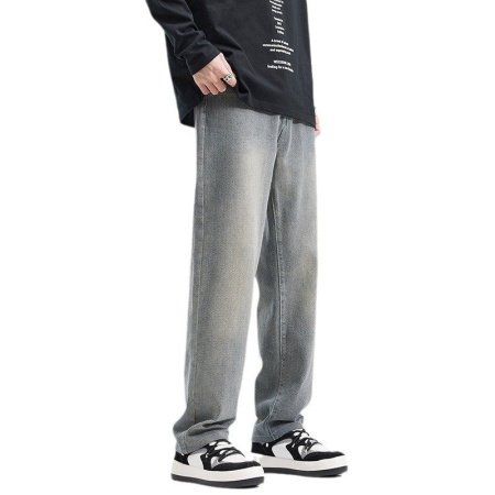 Прямые джинсы с вышивкой фотография